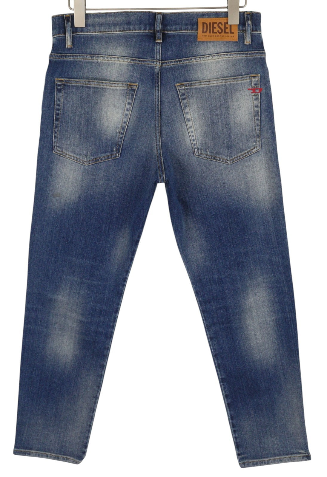 DIESEL D-Fining 009RS vyriški džinsai W31/L30 siaurėjantys tamprūs skalbtos mėlynos spalvos 