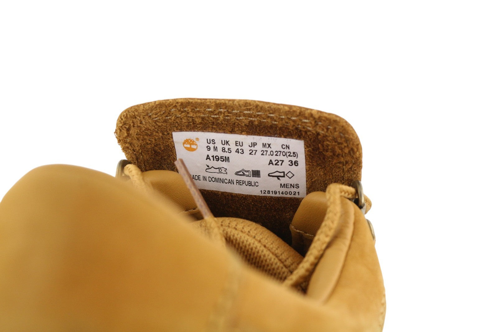 TIMBERLAND A195M Men Sneakers EU43/43.5 Brown Leather Low Top Laced Trainers