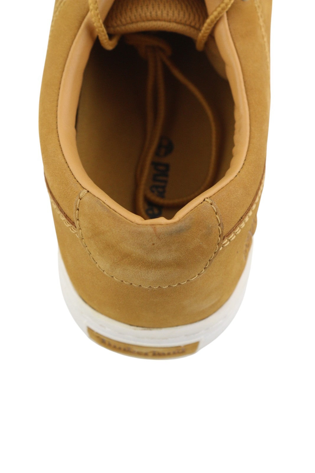 TIMBERLAND A195M Men Sneakers EU43/43.5 Brown Leather Low Top Laced Trainers