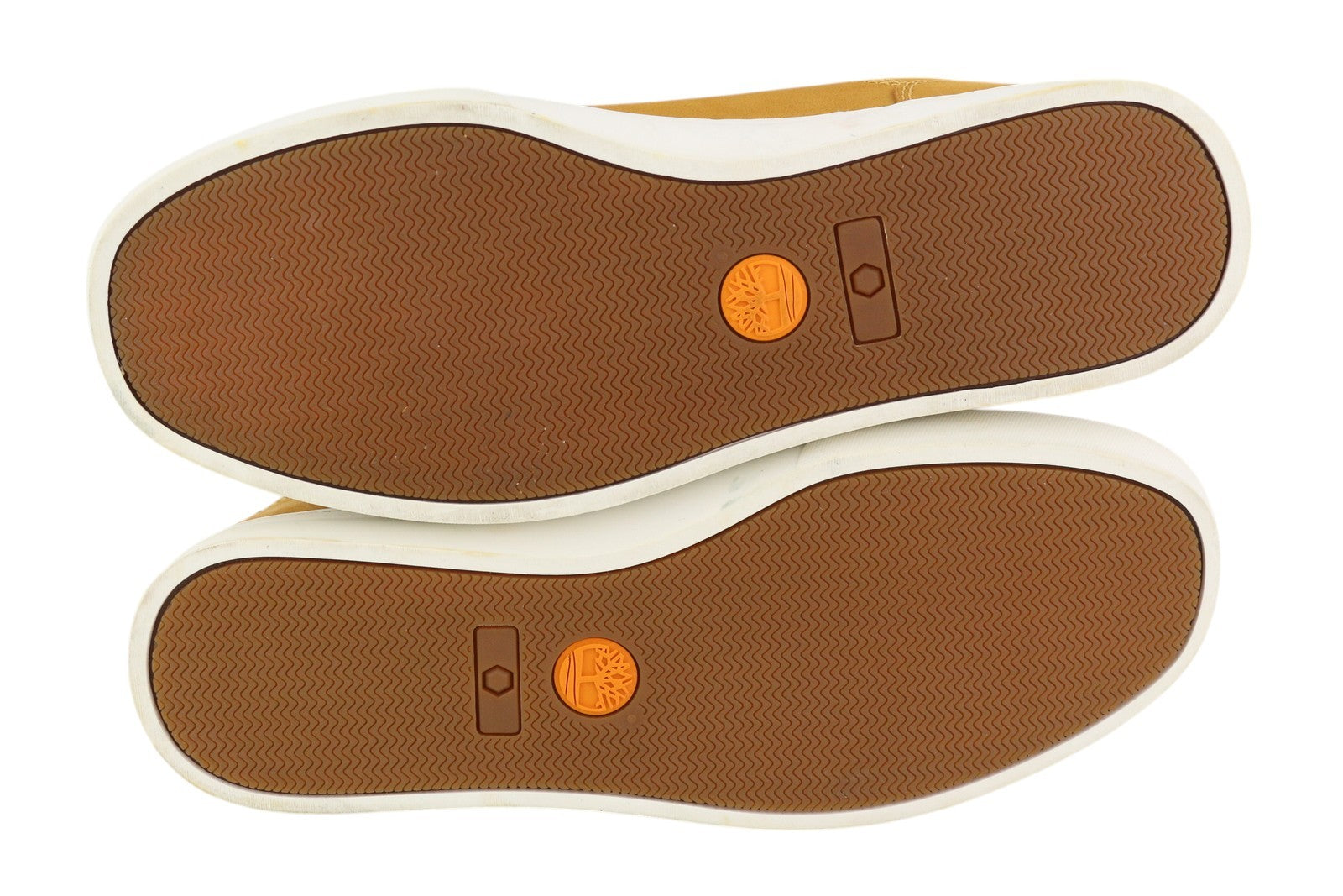 TIMBERLAND A195M Men Sneakers EU43/43.5 Brown Leather Low Top Laced Trainers