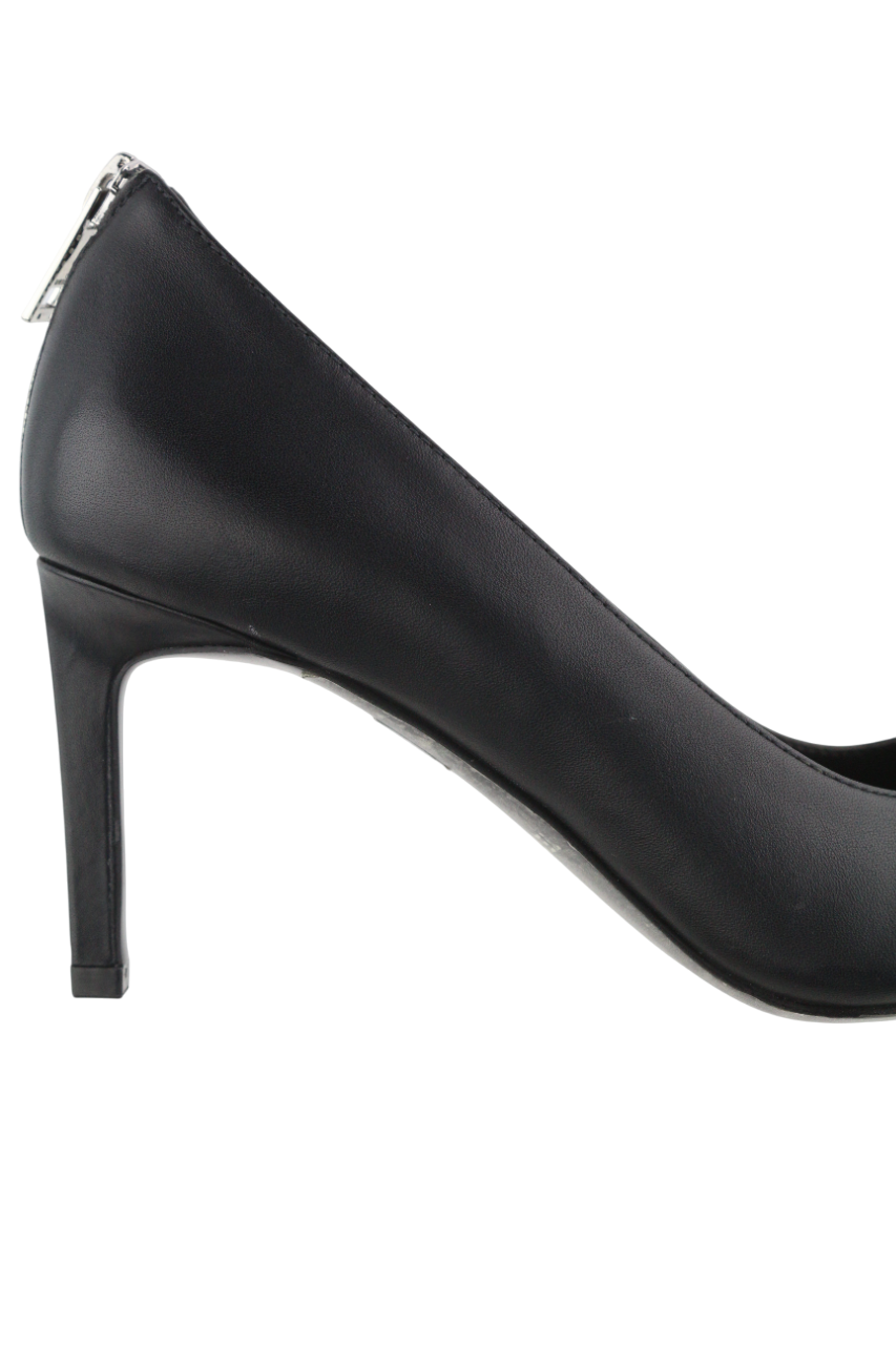 DIESEL D-Femme MP Womens Heels EU38 Black Leather Pointed Toe RRP€240