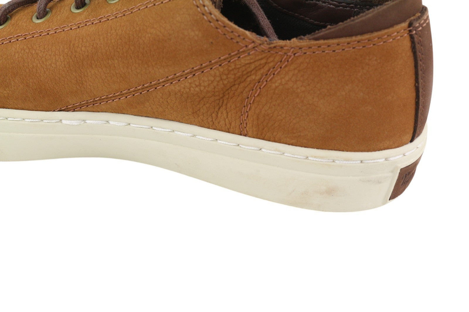 TIMBERLAND A41AQ Men Sneakers EU43.5/44 Brown Leather Low Top Laced Trainers