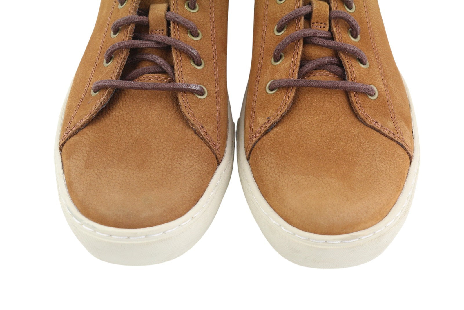 TIMBERLAND A41AQ Men Sneakers EU43.5/44 Brown Leather Low Top Laced Trainers