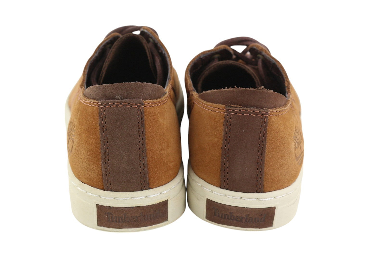 TIMBERLAND A41AQ Men Sneakers EU43.5/44 Brown Leather Low Top Laced Trainers