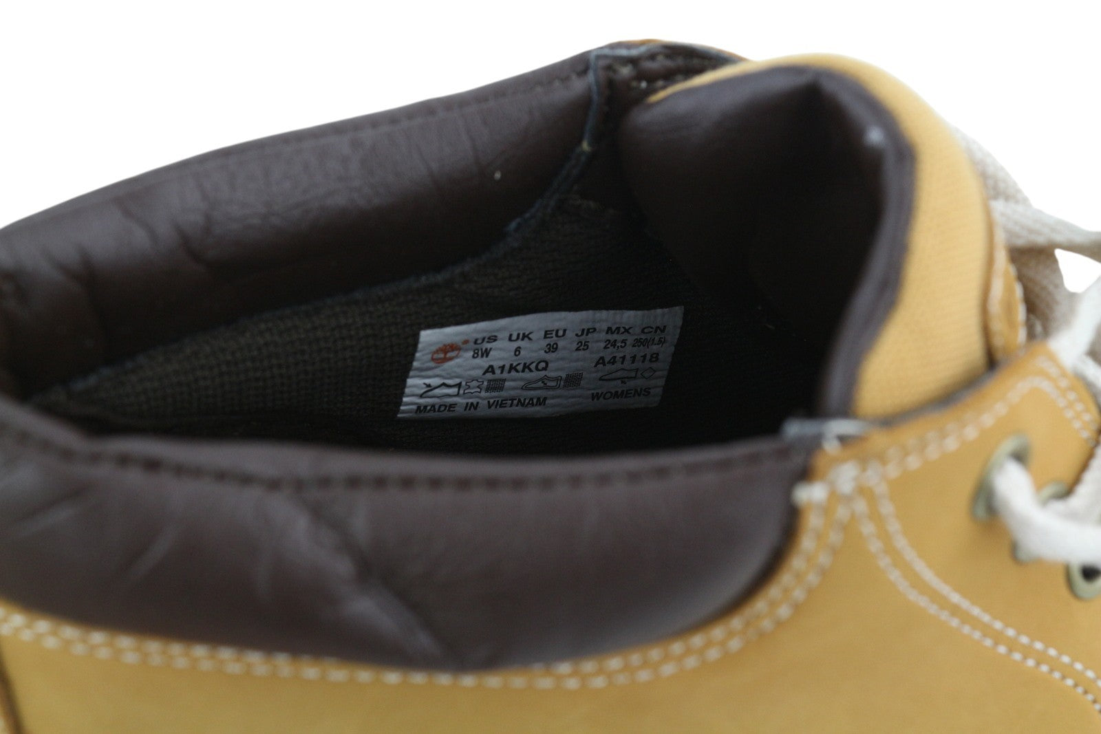 TIMBERLAND A1KKQ Women Shoes EU39/39.5 Brown Leather Ankle Top Laced Ortholite