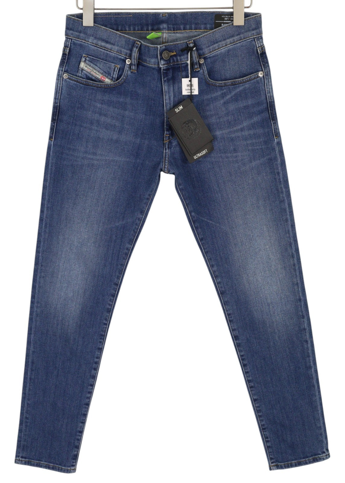 DIESEL D-Strukt 09A80 Mens Jeans W30/L30 Slim  Stretch Zip Fly Washed Blue