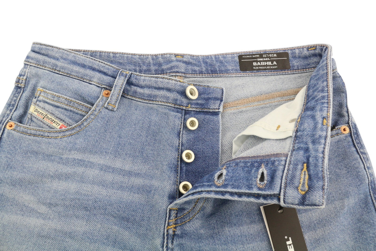 DIESEL Babhila 084PR Womens Jeans W28/L32 Slim Regular Stretch RRP150 Blue