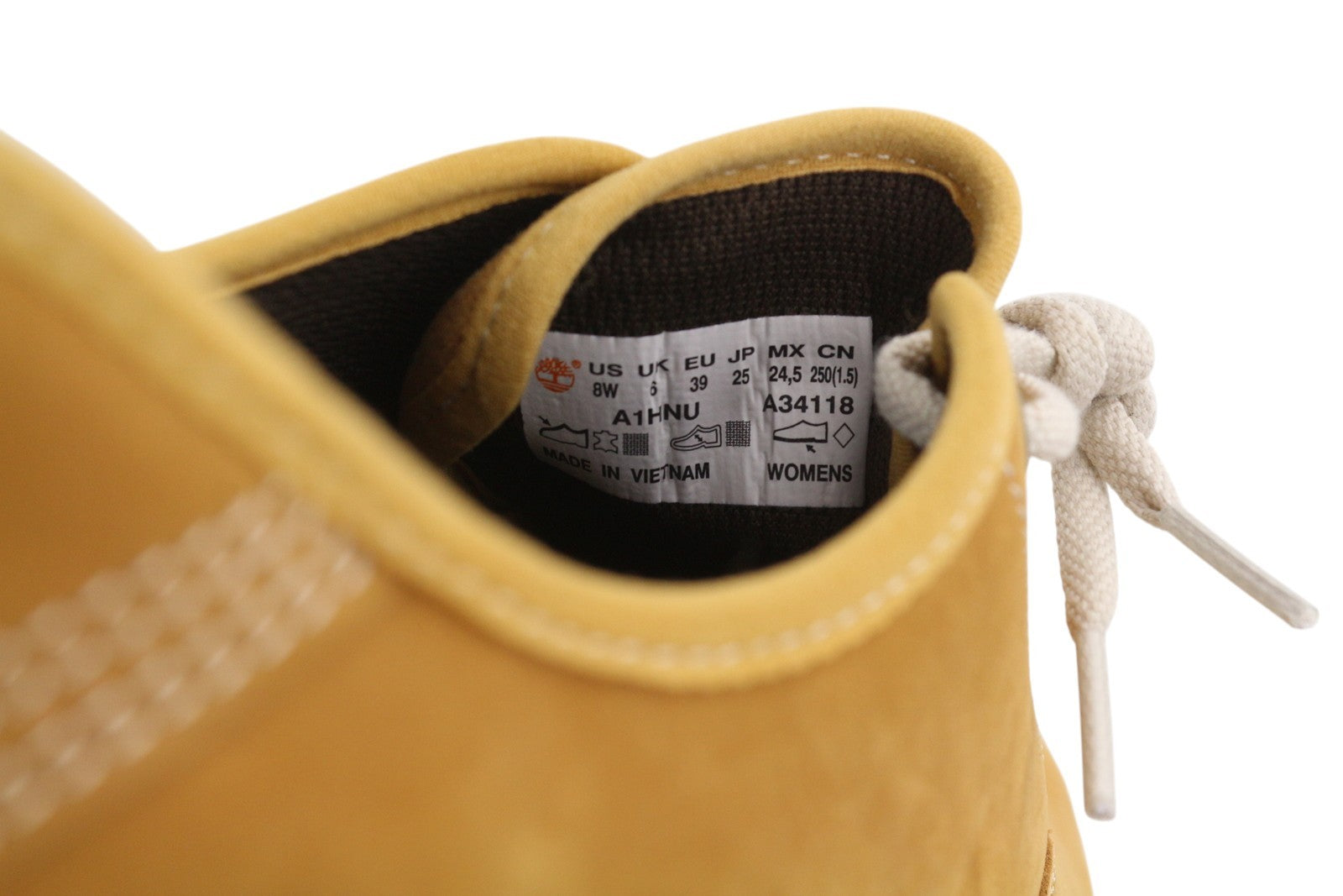 TIMBERLAND A1HNU Women Sneakers EU38.5/39 Brown Leather Laced Low Top Ortholite