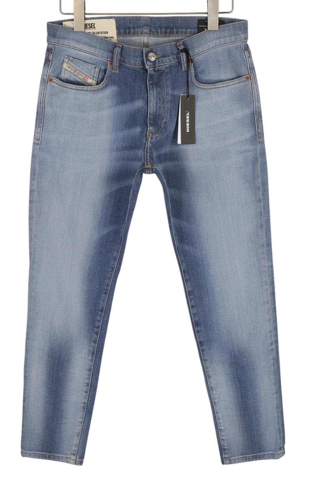 DIESEL D-Strukt 009NF Mens Jeans W31/L30 Slim  Stretch Zip Fly Washed Blue