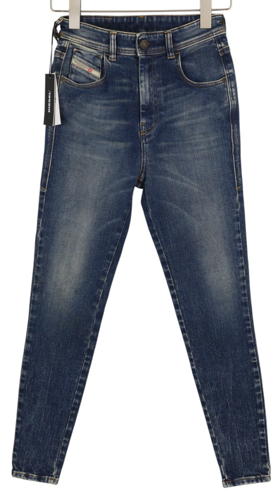 DIESEL D-Slandy-High-Z 09C20 Womens Jeans W26/L32 Skinny  Washed RRP€160 Blue