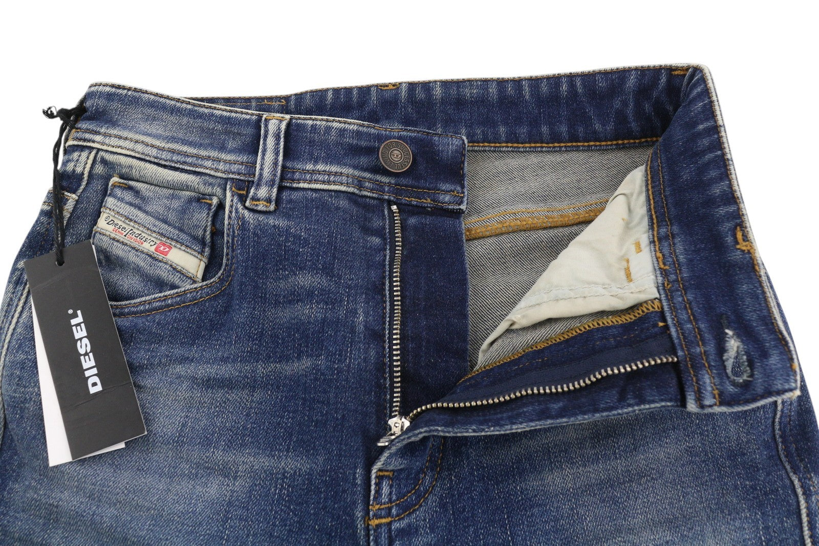 DIESEL D-Slandy-High-Z 09C20 Womens Jeans W26/L32 Skinny  Washed RRP€160 Blue