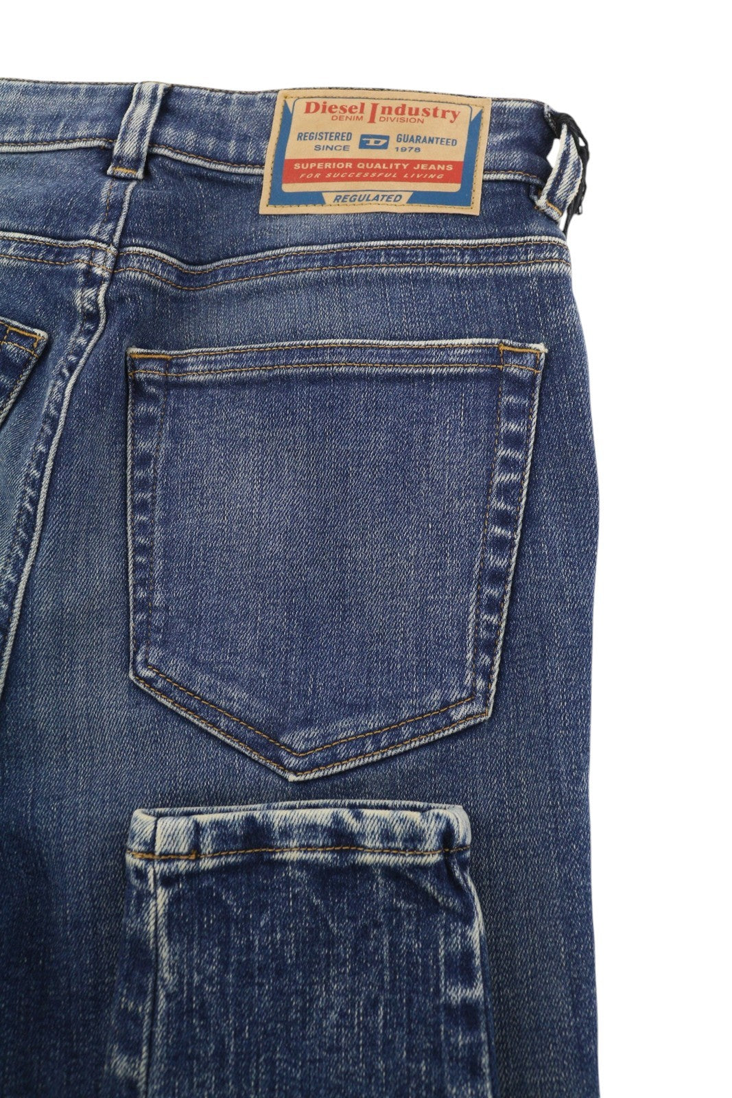 DIESEL D-Slandy-High-Z 09C20 Womens Jeans W26/L32 Skinny  Washed RRP€160 Blue