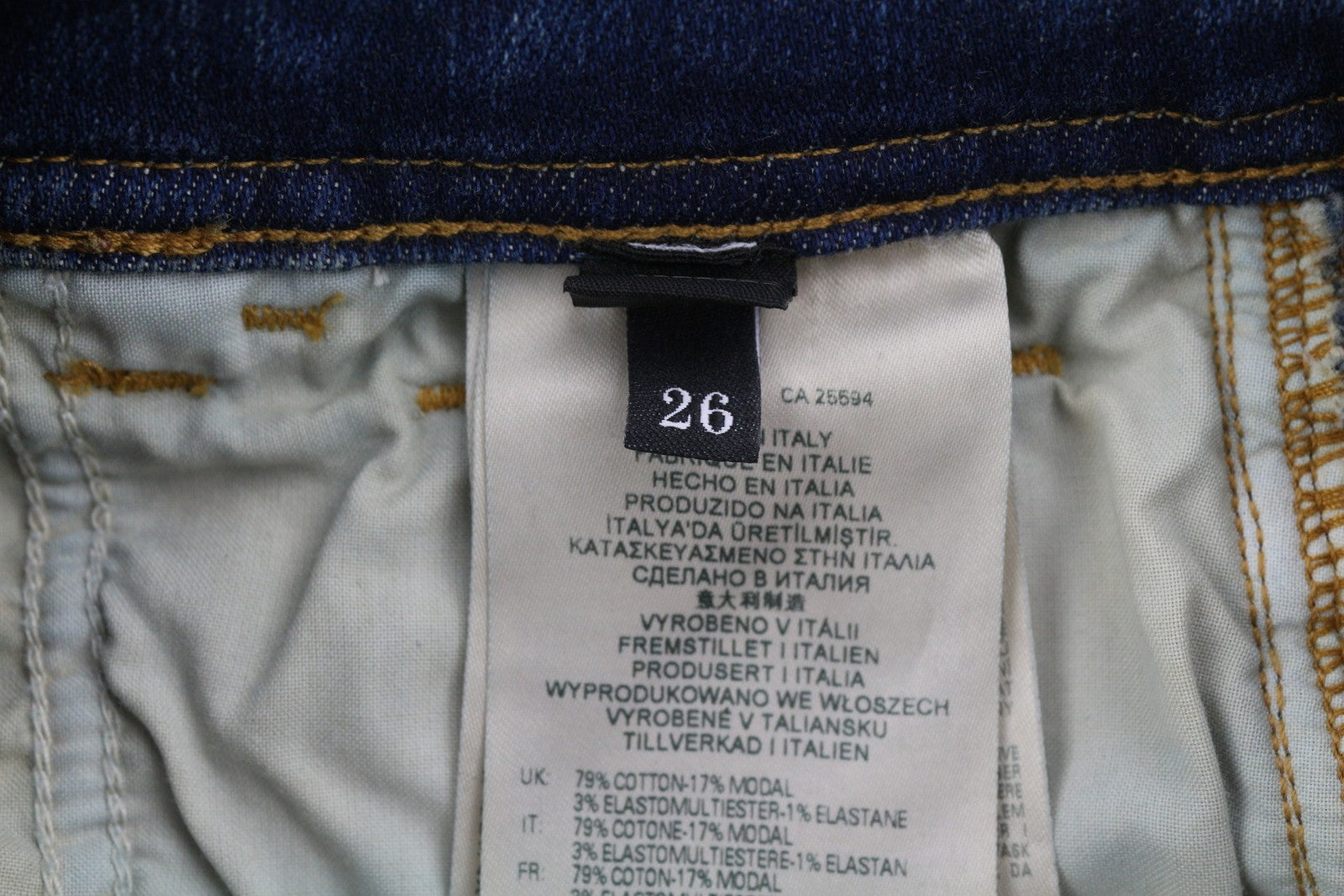 DIESEL D-Slandy-High-Z 09C20 Womens Jeans W26/L32 Skinny  Washed RRP€160 Blue