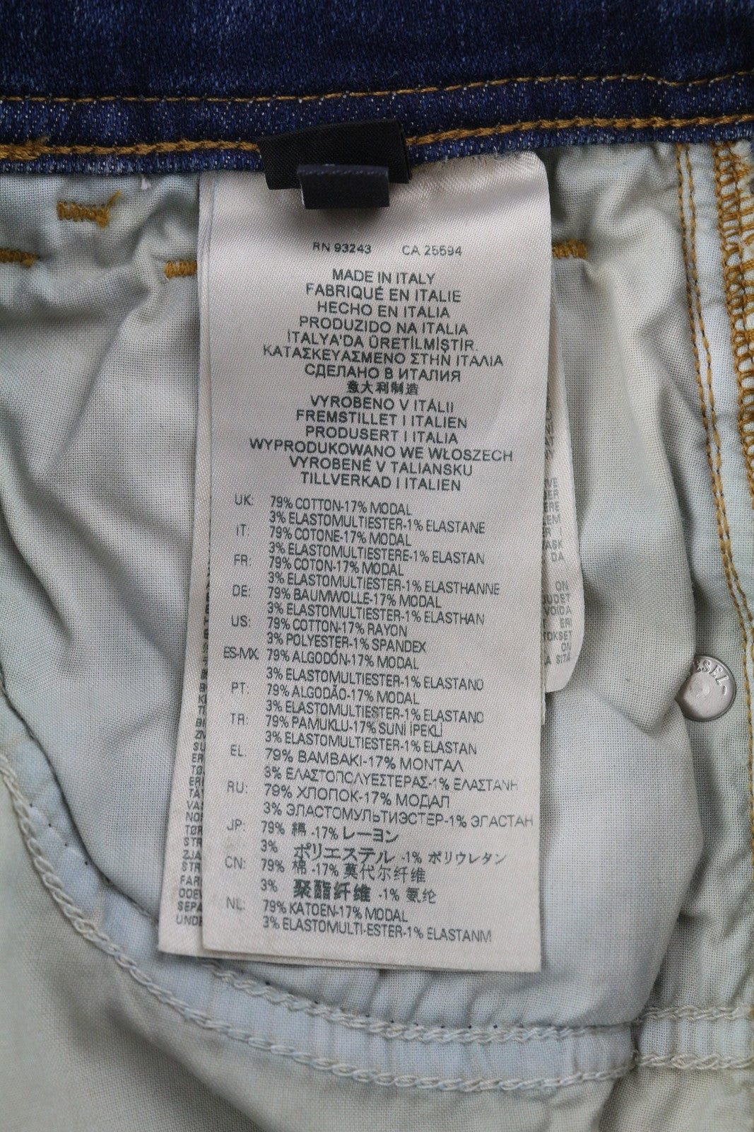 DIESEL D-Slandy-High-Z 09C20 Womens Jeans W26/L32 Skinny  Washed RRP€160 Blue