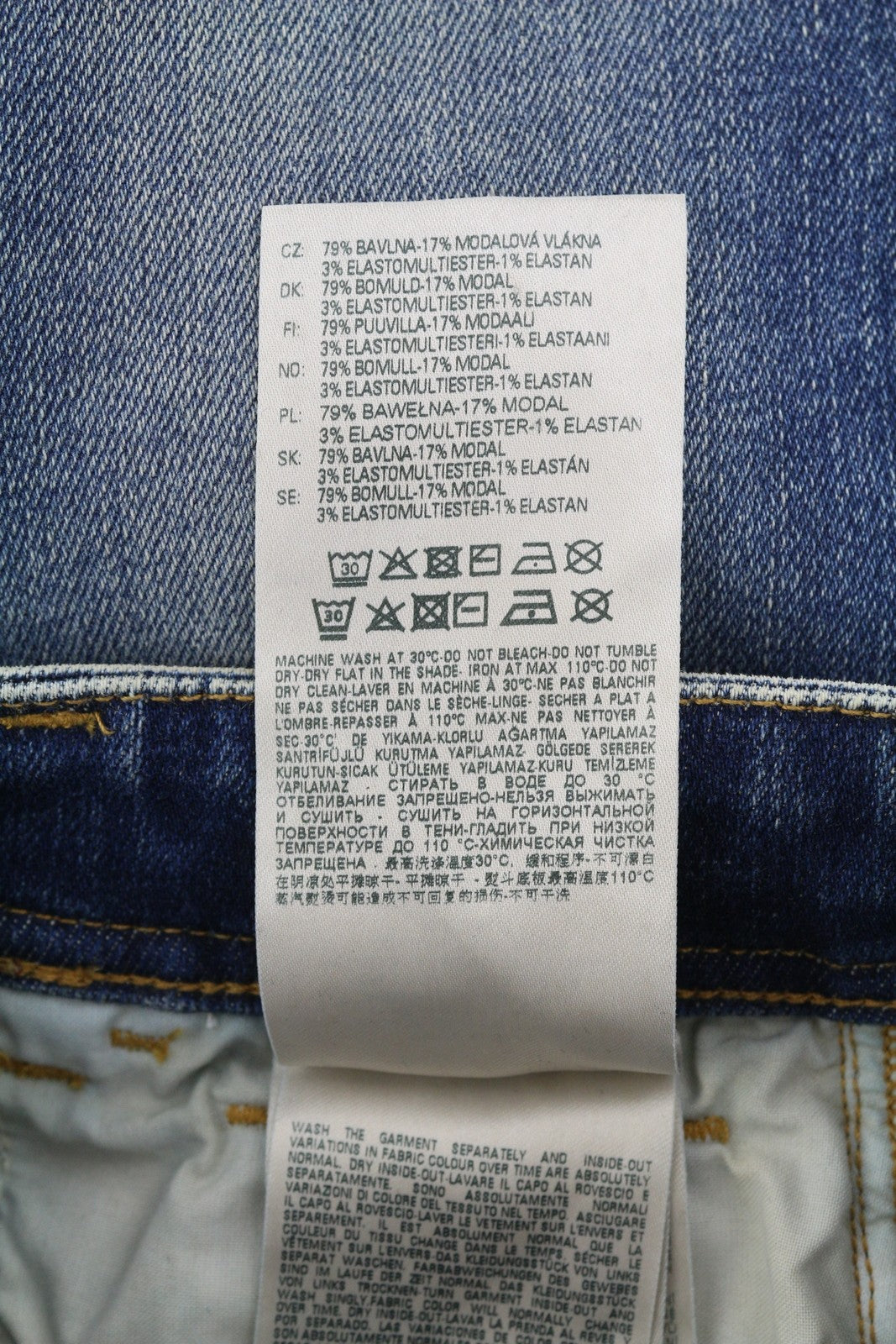 DIESEL D-Slandy-High-Z 09C20 Womens Jeans W26/L32 Skinny  Washed RRP€160 Blue