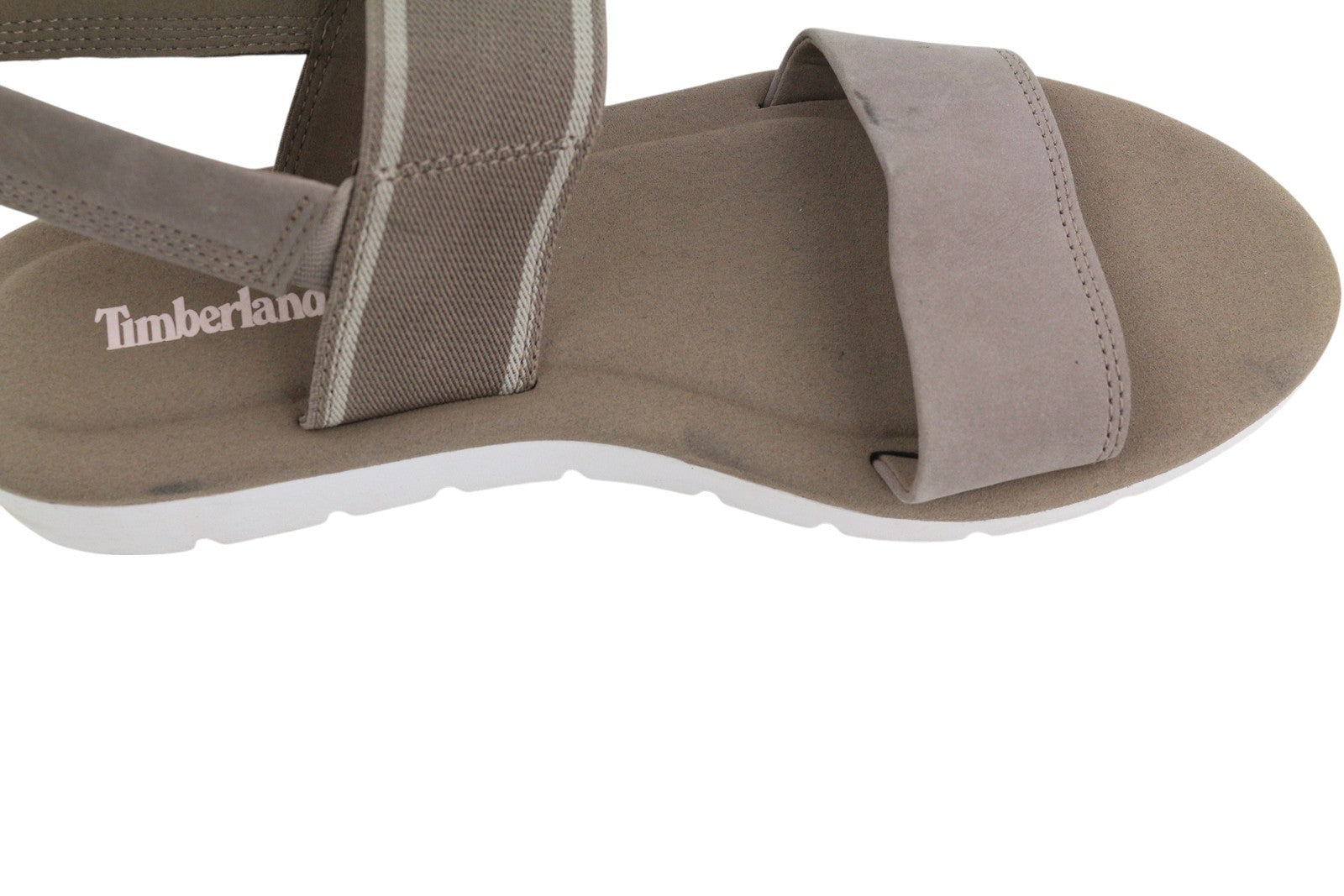 TIMBERLAND A2883 Women Sandals EU39.5/40 Brown Leather Flats Open Toe Casual