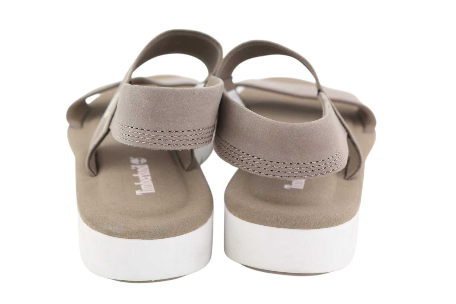 TIMBERLAND A2883 Women Sandals EU39.5/40 Brown Leather Flats Open Toe Casual