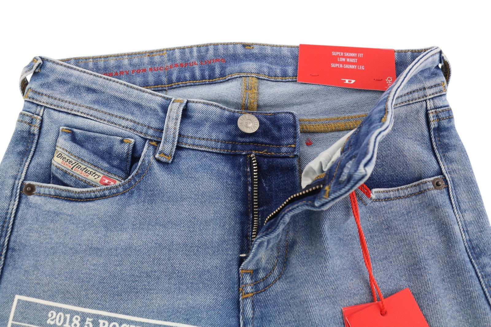 DIESEL 2018 Slandy Low 9B92S Womens Jeans W26/L32 Super Skinny Low  RRP€160