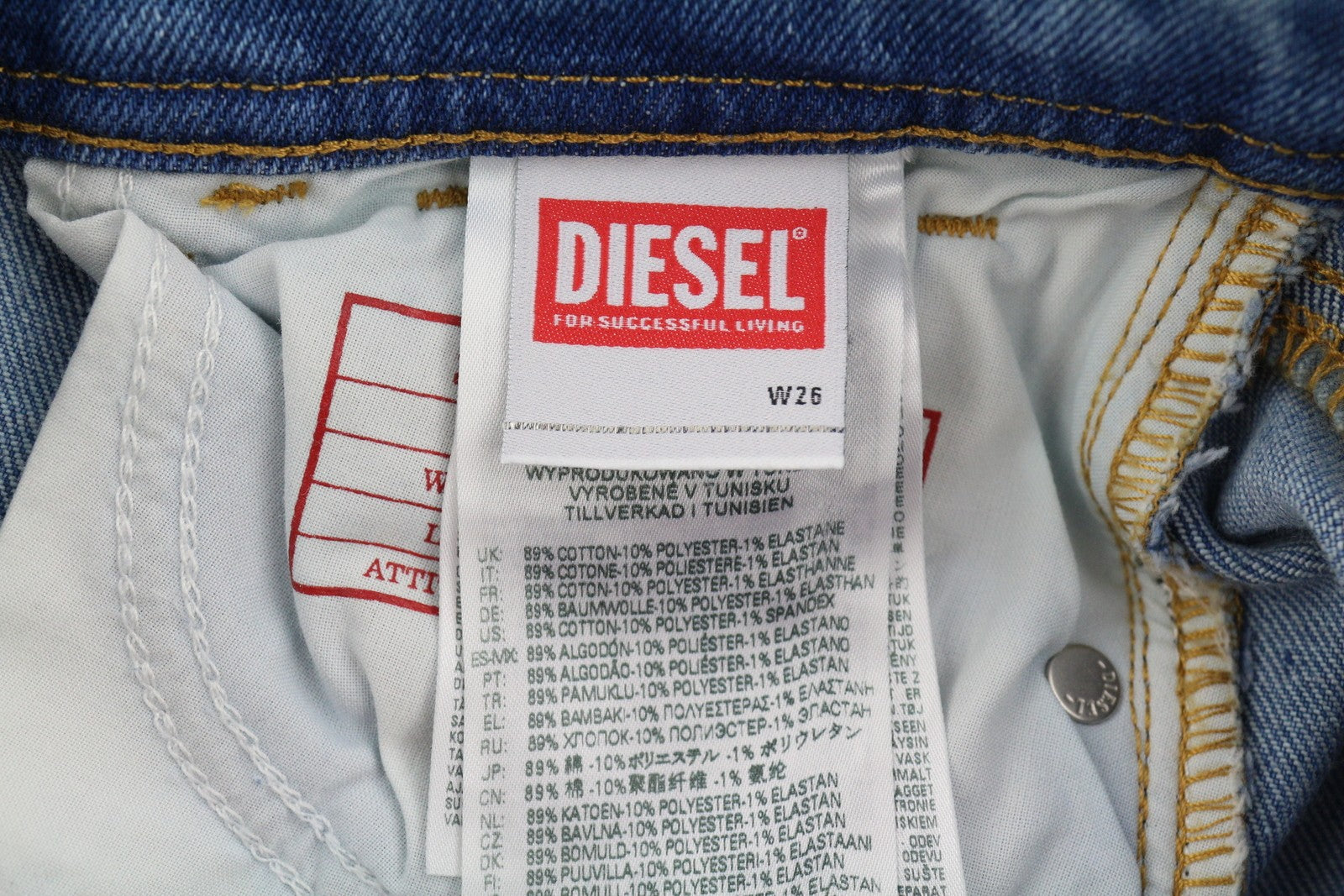 DIESEL 2018 Slandy Low 9B92S Womens Jeans W26/L32 Super Skinny Low  RRP€160