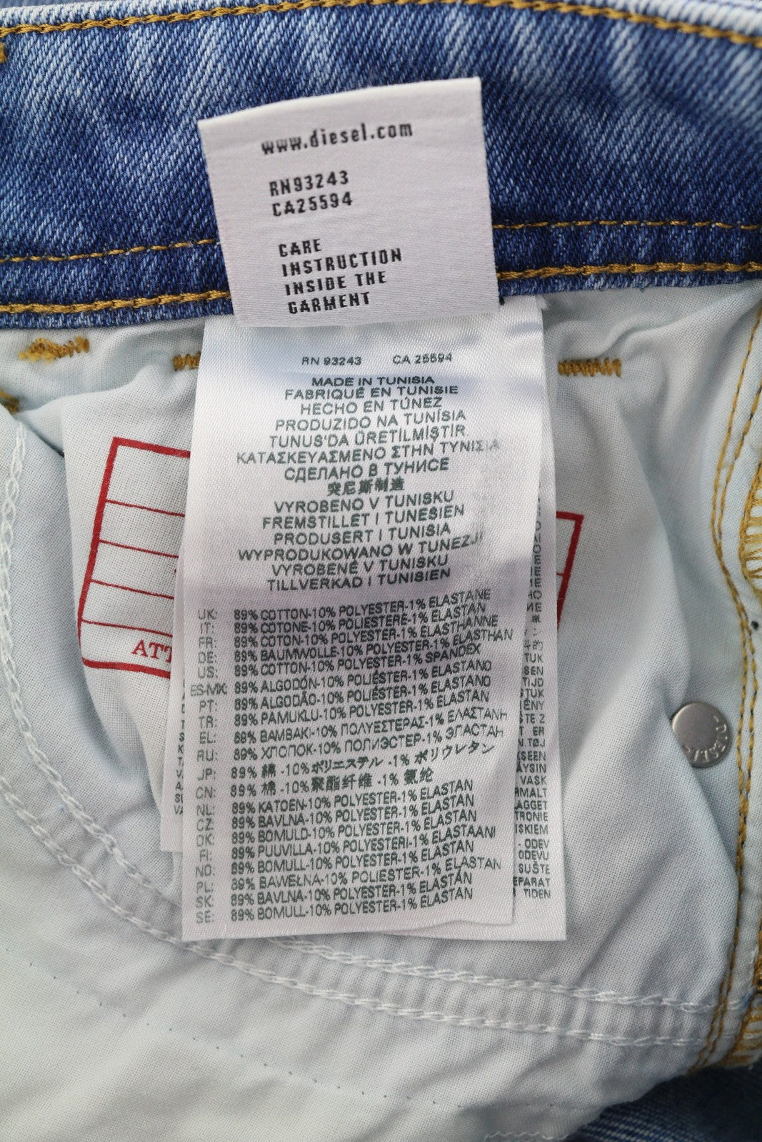 DIESEL 2018 Slandy Low 9B92S Womens Jeans W26/L32 Super Skinny Low  RRP€160