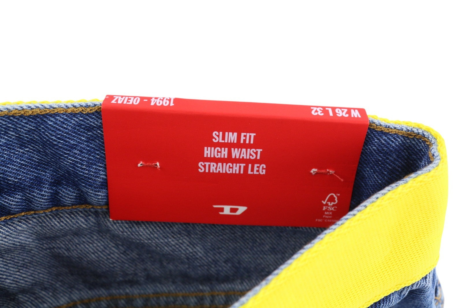 DIESEL 1994 0EIAZ Womens Jeans W26/L32 Slim  Straight Leg High Waist RRP140