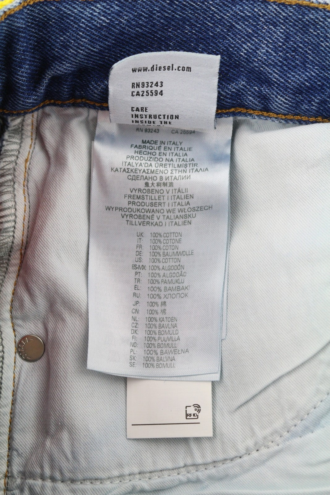 DIESEL 1994 0EIAZ Womens Jeans W26/L32 Slim  Straight Leg High Waist RRP140