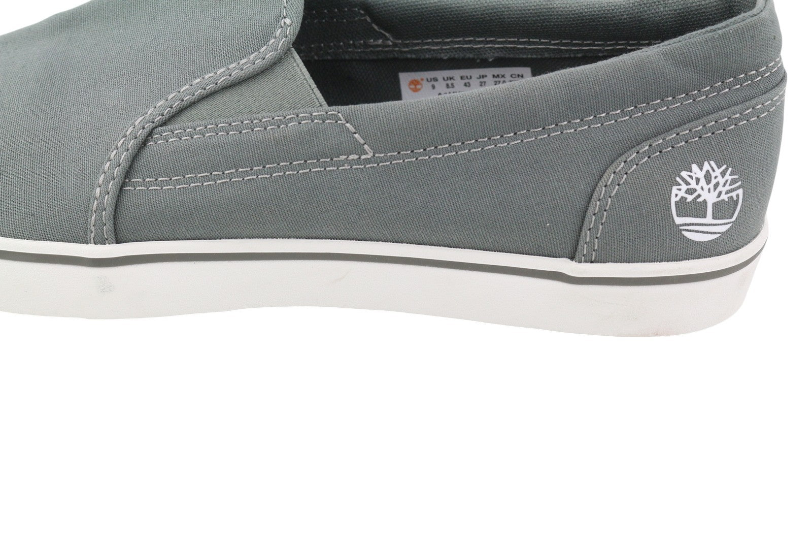 TIMBERLAND A1UY5 Men Shoes EU43/43.5 Grey Slip On Low Top Almond Toe Casual