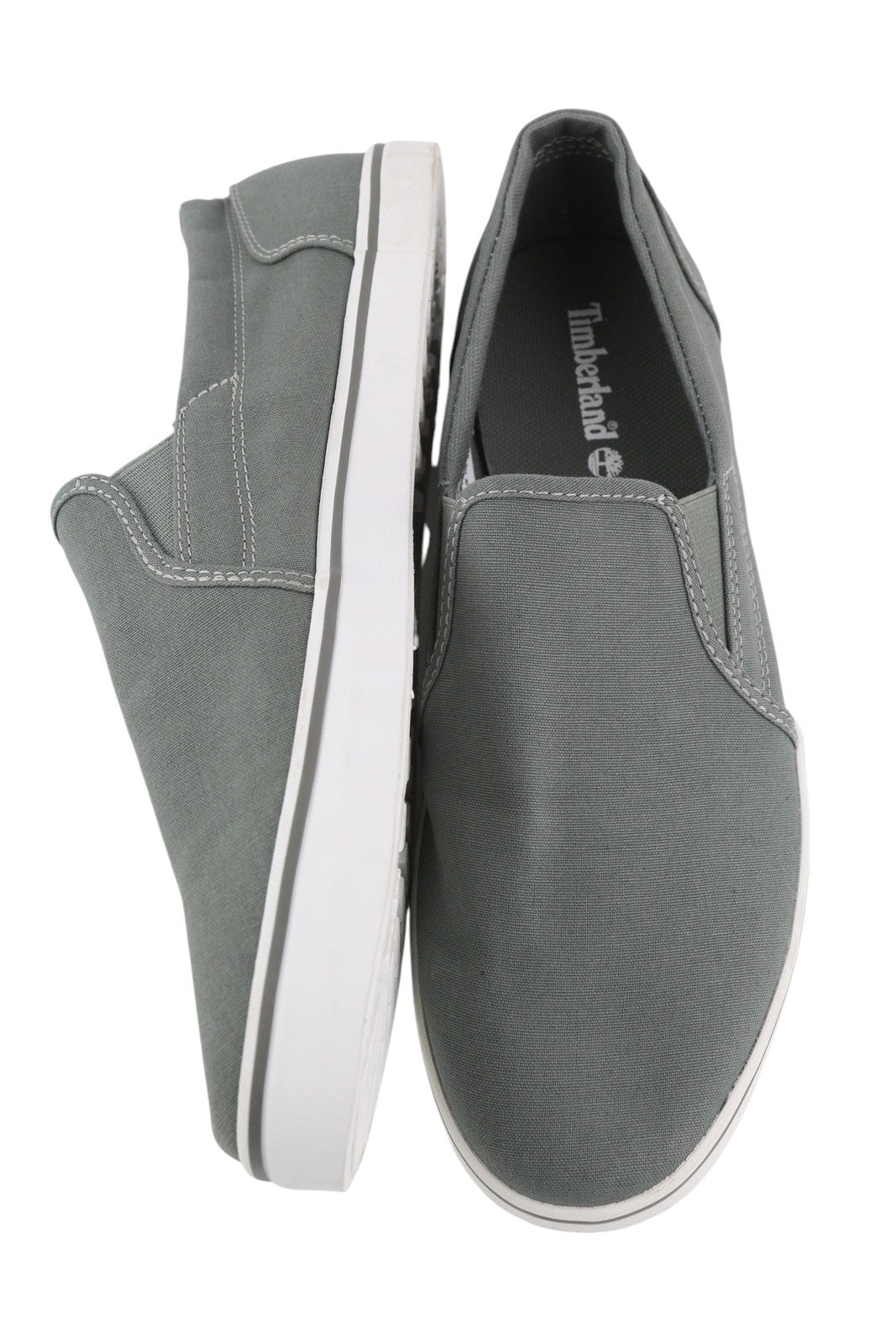 TIMBERLAND A1UY5 Men Shoes EU43/43.5 Grey Slip On Low Top Almond Toe Casual