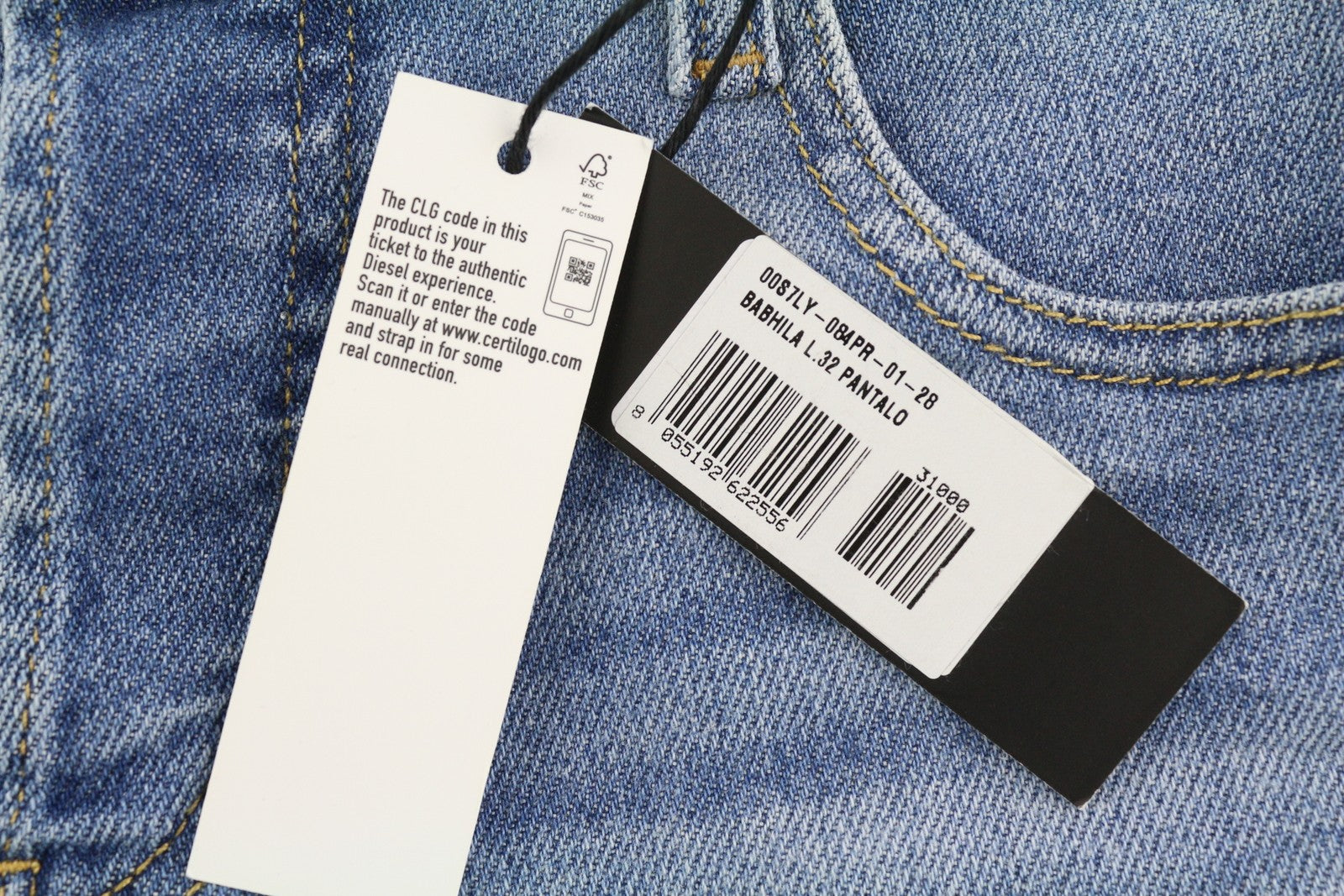 DIESEL Babhila 084PR Womens Jeans W28/L32 Slim Regular Waist Stretch RRP€150