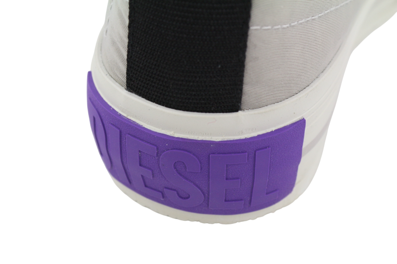 DIESEL S-Muji MC Womens Sneakers EU35.5 Light Grey High Top Almond Toe RRP€180