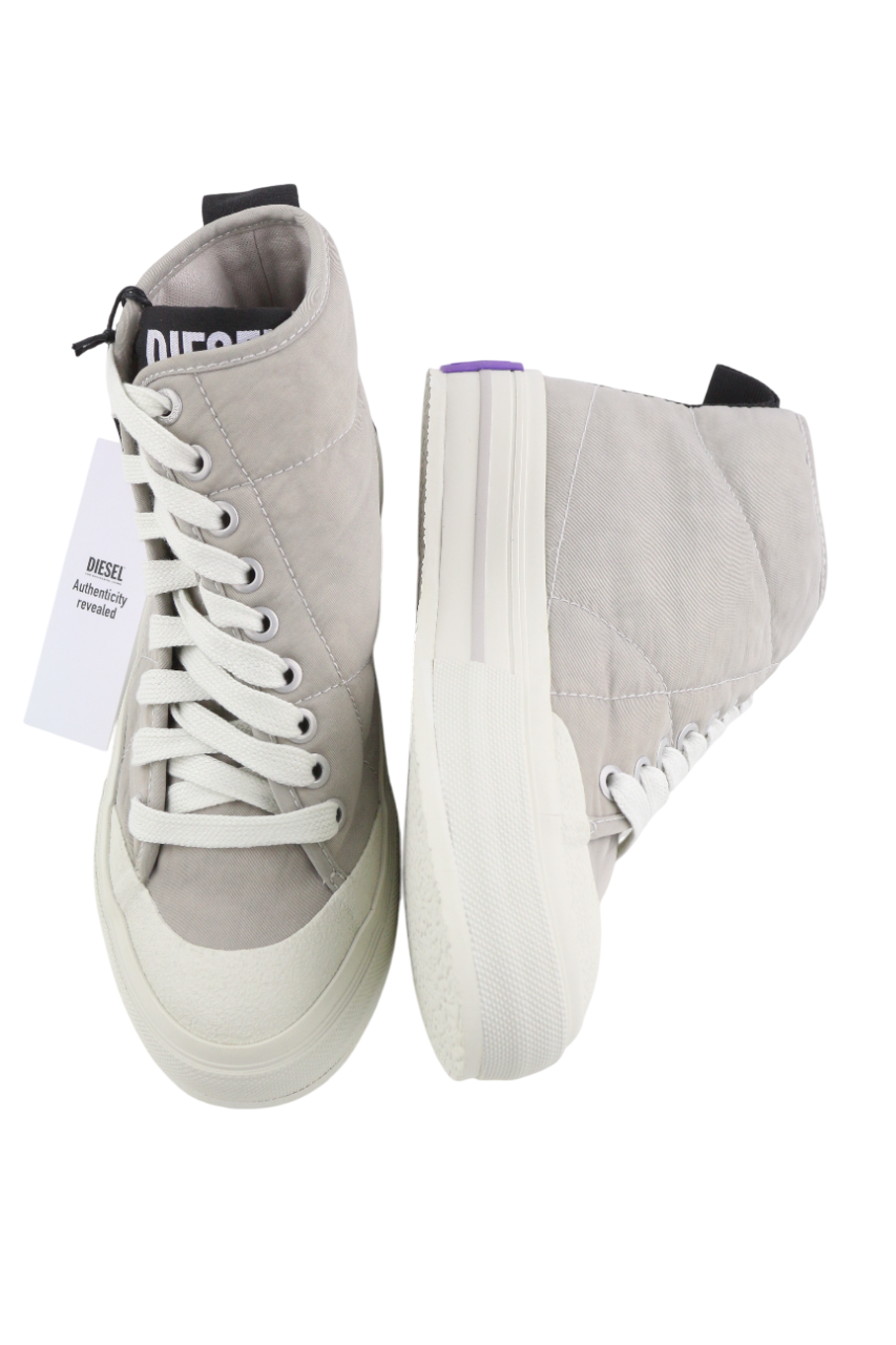 DIESEL S-Muji MC Womens Sneakers EU35.5 Light Grey High Top Almond Toe RRP€180