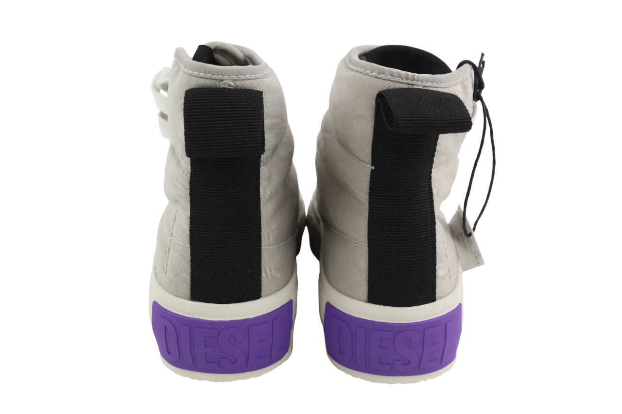 DIESEL S-Muji MC Womens Sneakers EU35.5 Light Grey High Top Almond Toe RRP€180