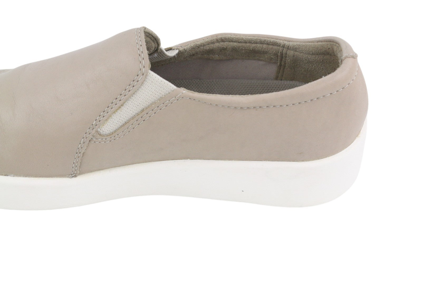 TIMBERLAND A2B4X Women Shoes EU37/37.5 Beige Leather Slip On Low Top Casual