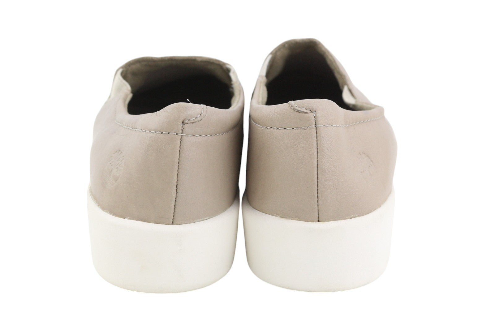 TIMBERLAND A2B4X Women Shoes EU37/37.5 Beige Leather Slip On Low Top Casual