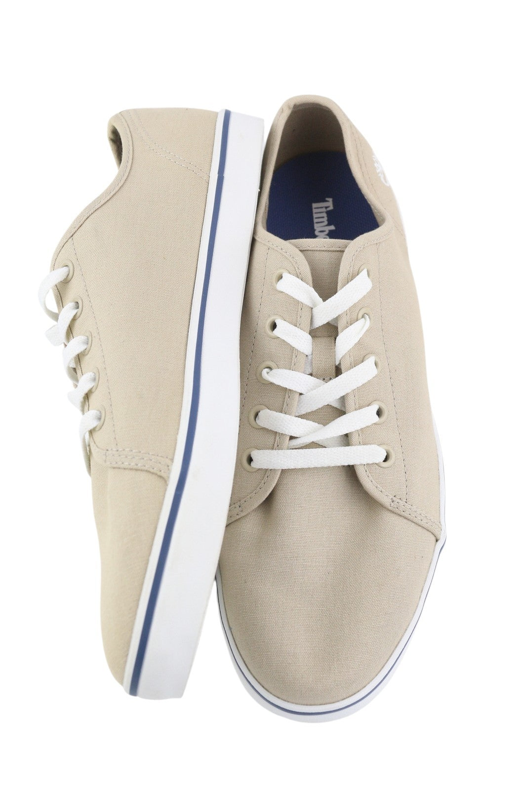 TIMBERLAND A268U Men Sneakers EU41.5/42 Beige Low Top Lace Up Casual Trainers