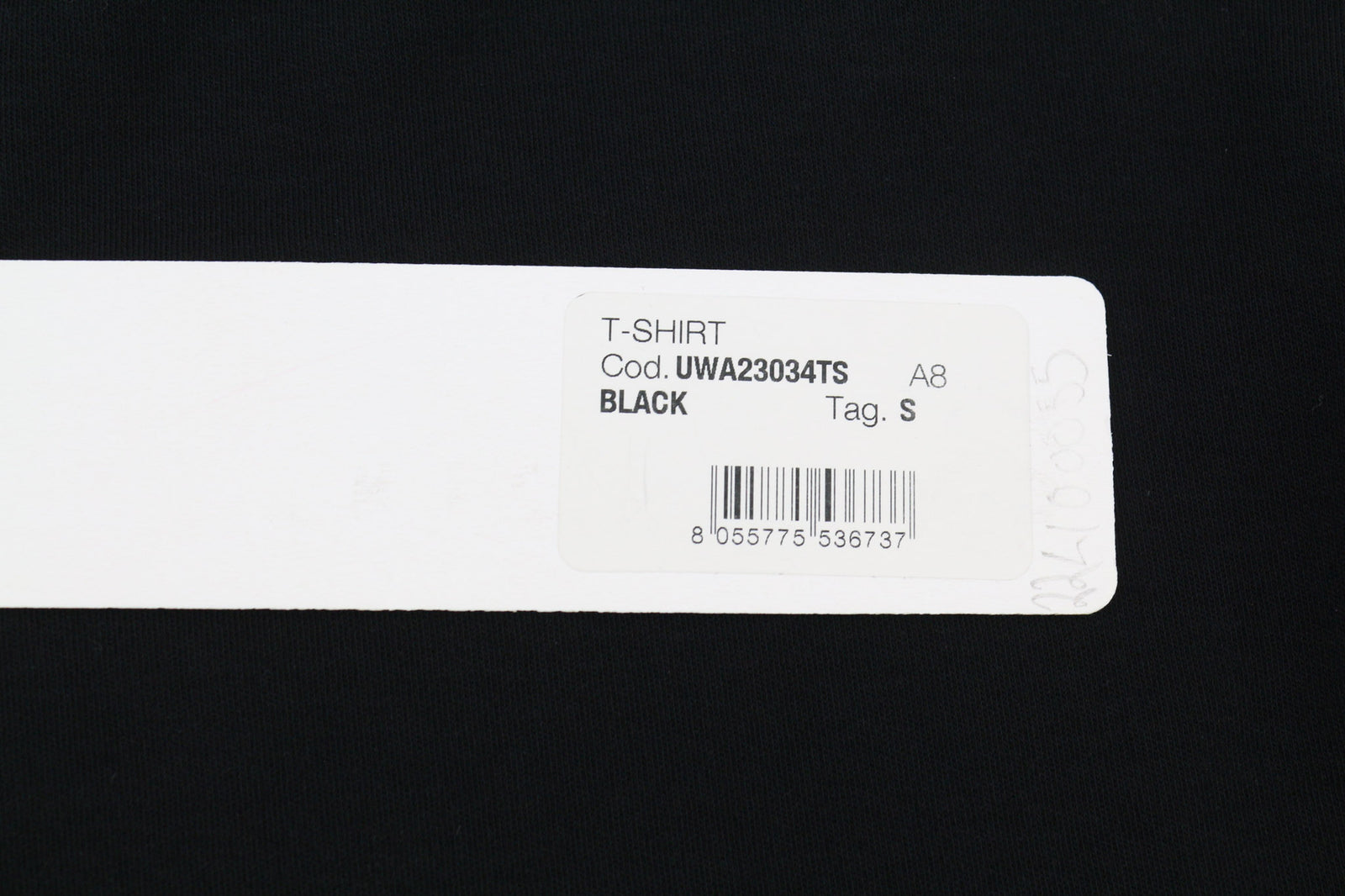 RICHMOND Men T-Shirt S Black Oversize Loose Crew Neck Print Stretch Cotton Logo