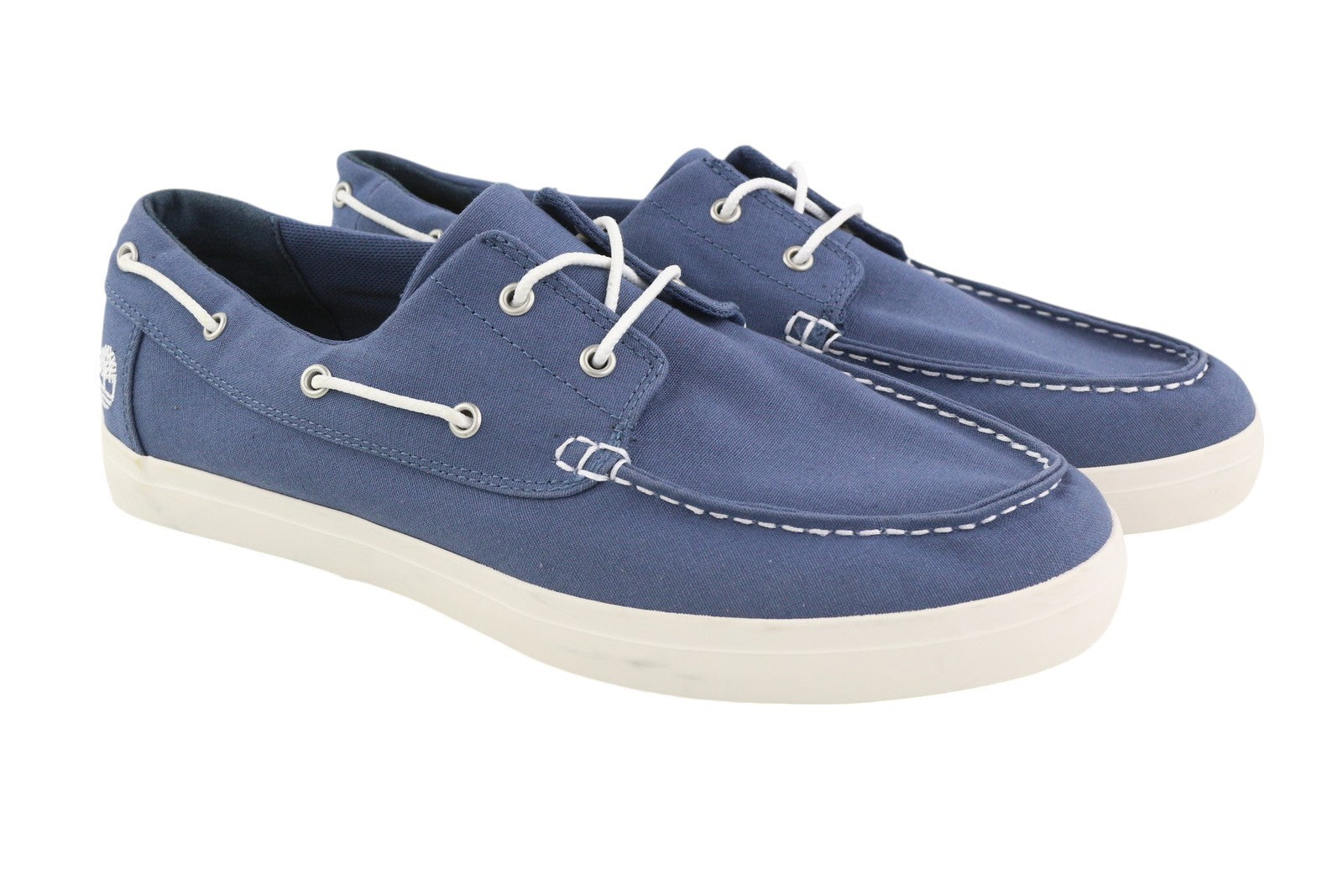TIMBERLAND A1YEU Men Shoes EU44/44.5 Blue Laced Slip On Low Top Boat Casual