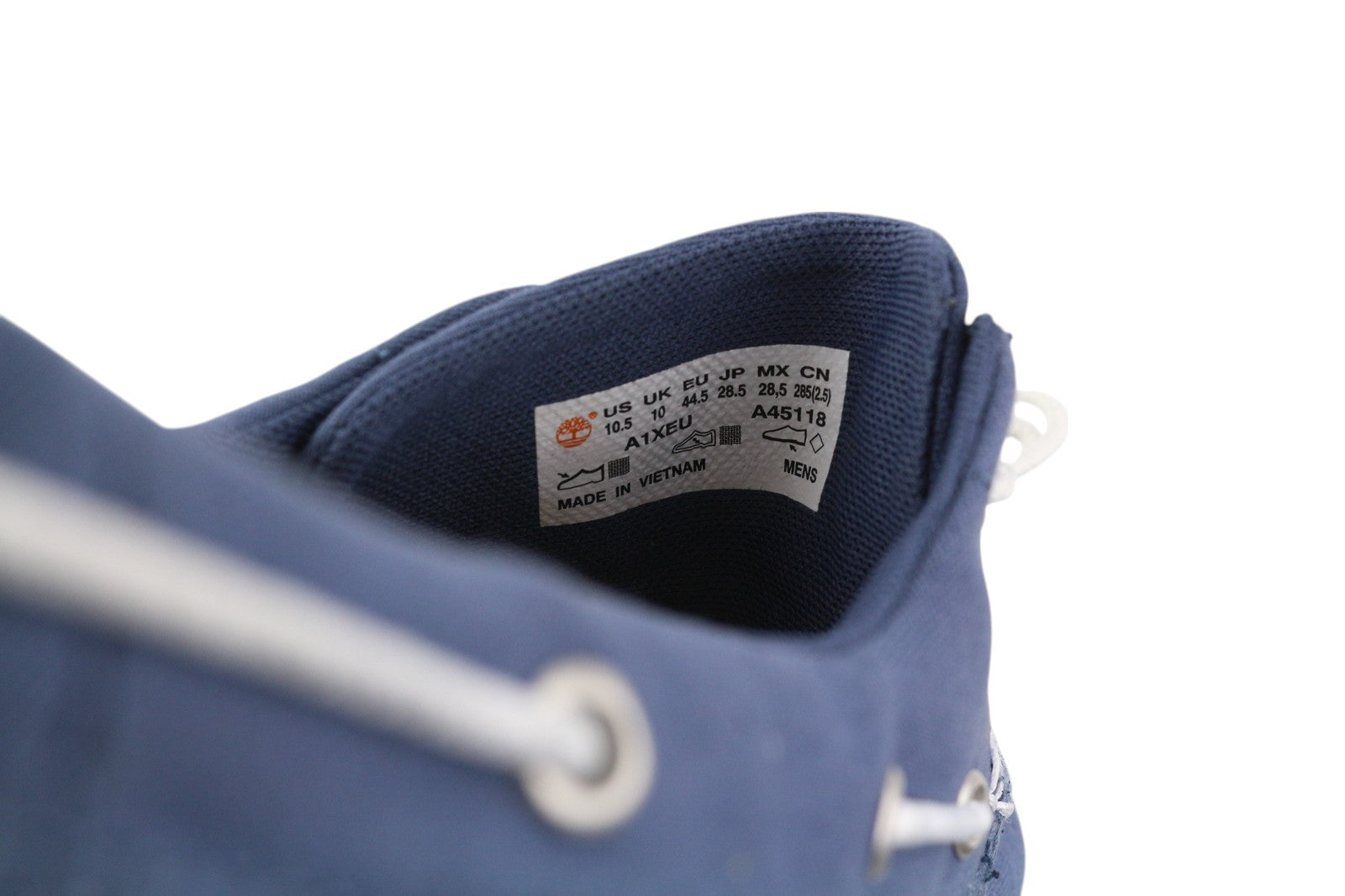 TIMBERLAND A1YEU Men Shoes EU44/44.5 Blue Laced Slip On Low Top Boat Casual