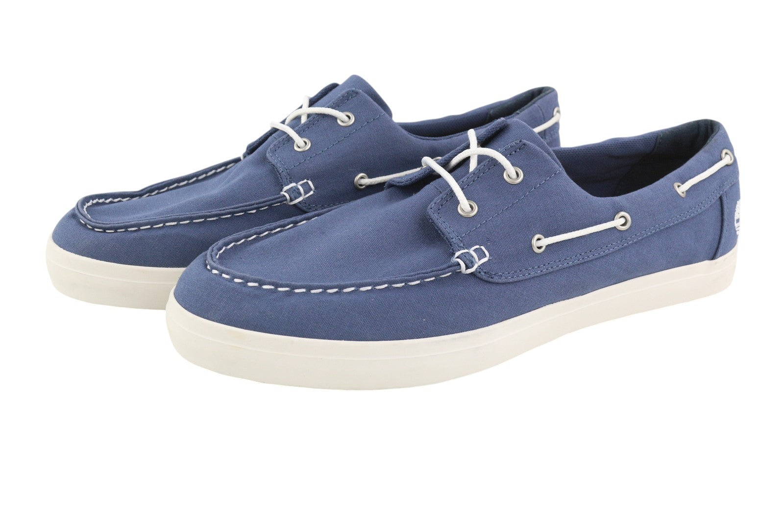 TIMBERLAND A1YEU Men Shoes EU44/44.5 Blue Laced Slip On Low Top Boat Casual