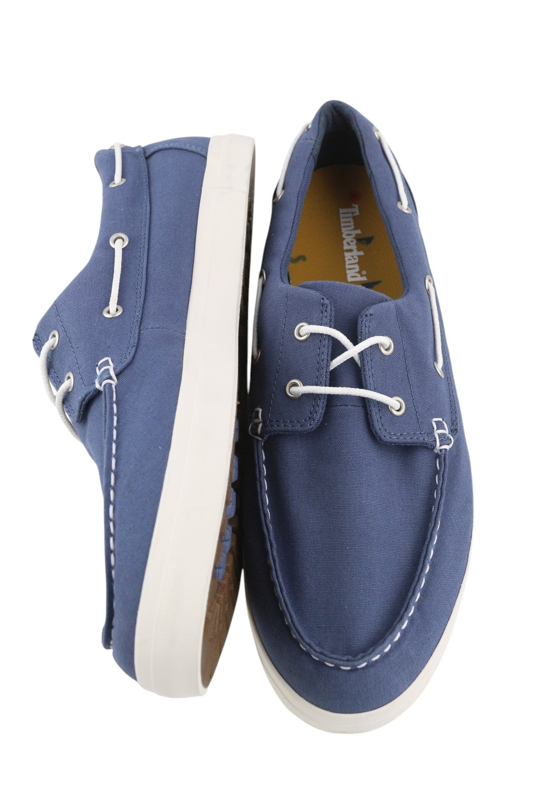 TIMBERLAND A1YEU Men Shoes EU44/44.5 Blue Laced Slip On Low Top Boat Casual