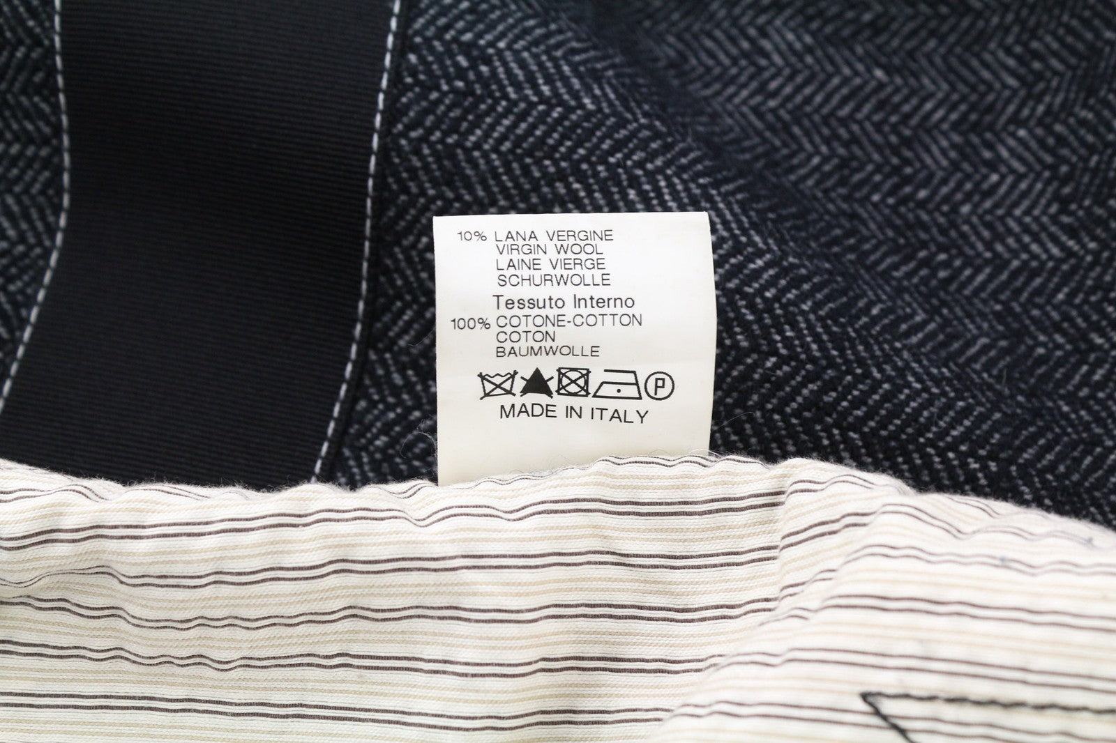 JACOB COHEN J521 Mens Blazer 52 Dark Grey Cotton Wool  Patterned Unlined