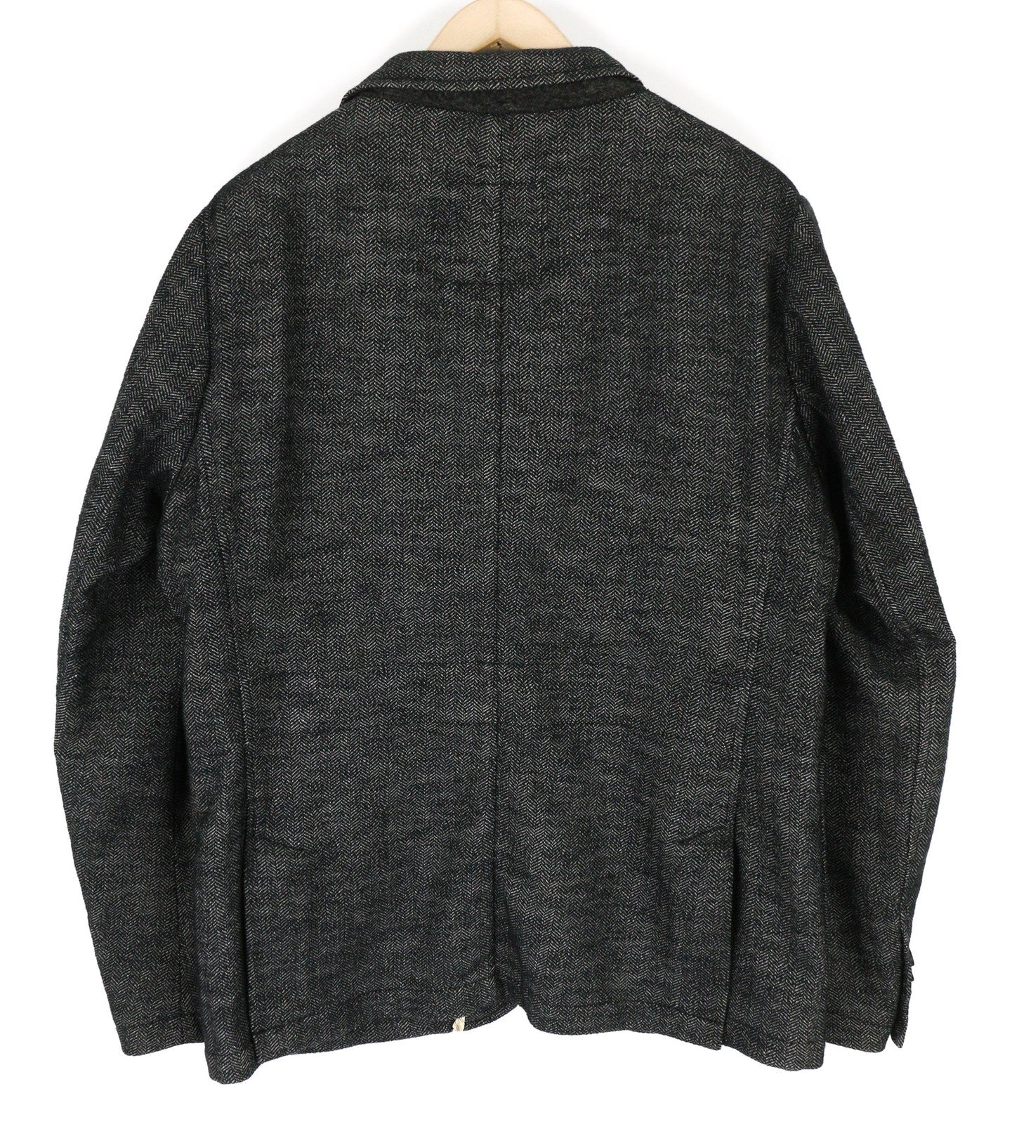 JACOB COHEN J521 Mens Blazer 52 Dark Grey Cotton Wool  Patterned Unlined