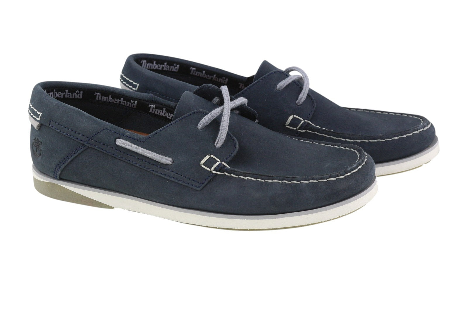 TIMBERLAND A416H Men Shoes EU41.5/42 Dark Blue Leather Boat True Cloud Comfort