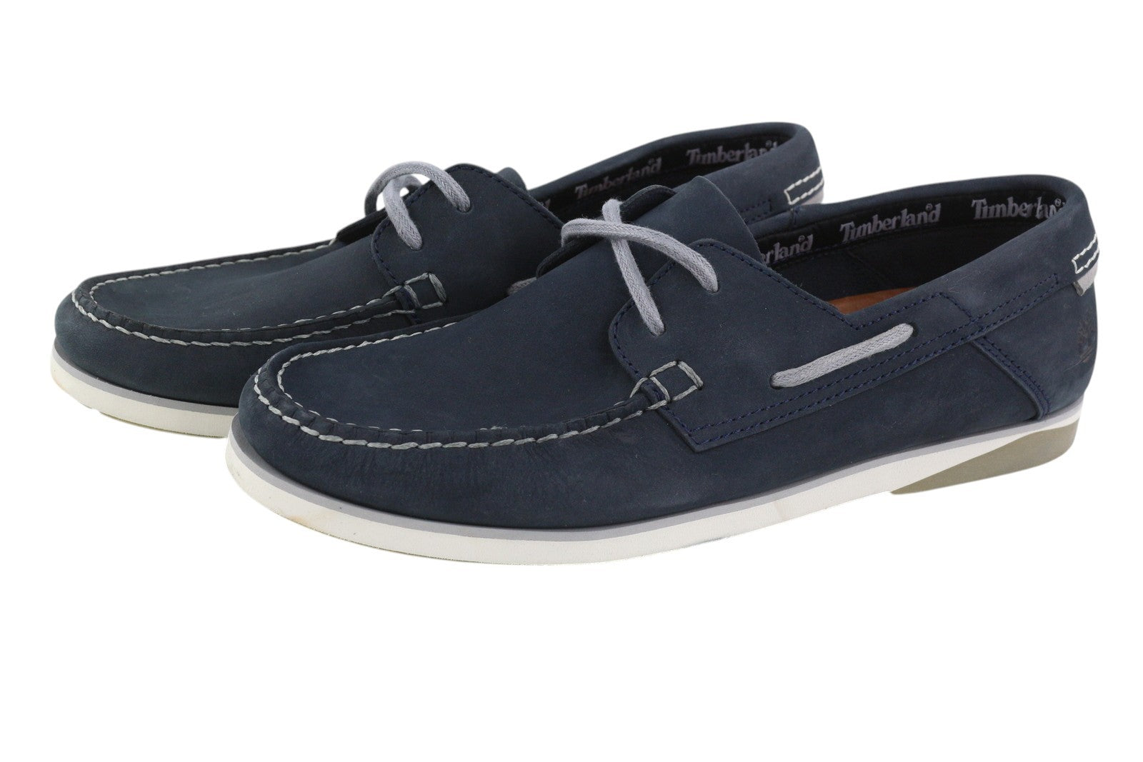 TIMBERLAND A416H Men Shoes EU41.5/42 Dark Blue Leather Boat True Cloud Comfort