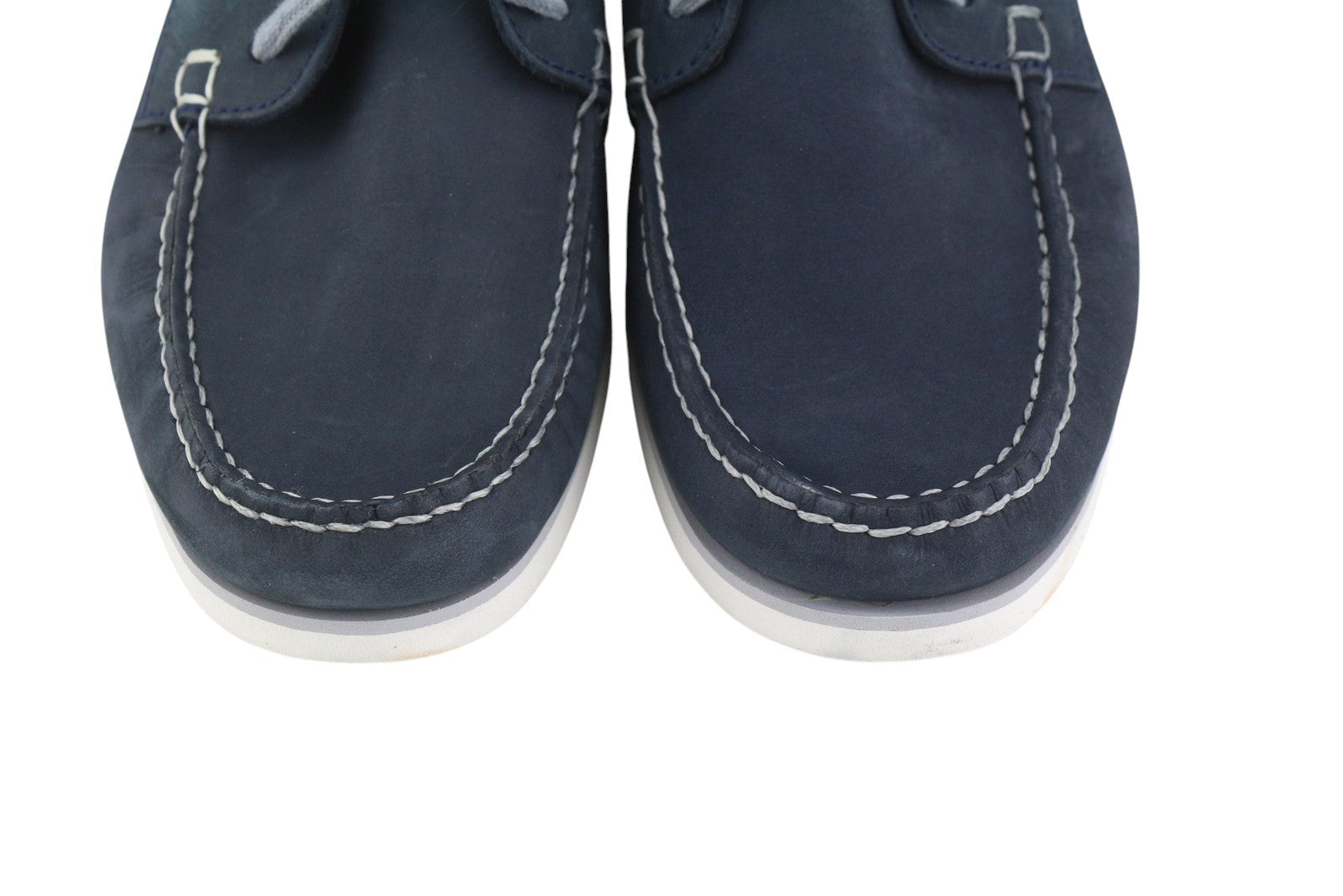 TIMBERLAND A416H Men Shoes EU41.5/42 Dark Blue Leather Boat True Cloud Comfort