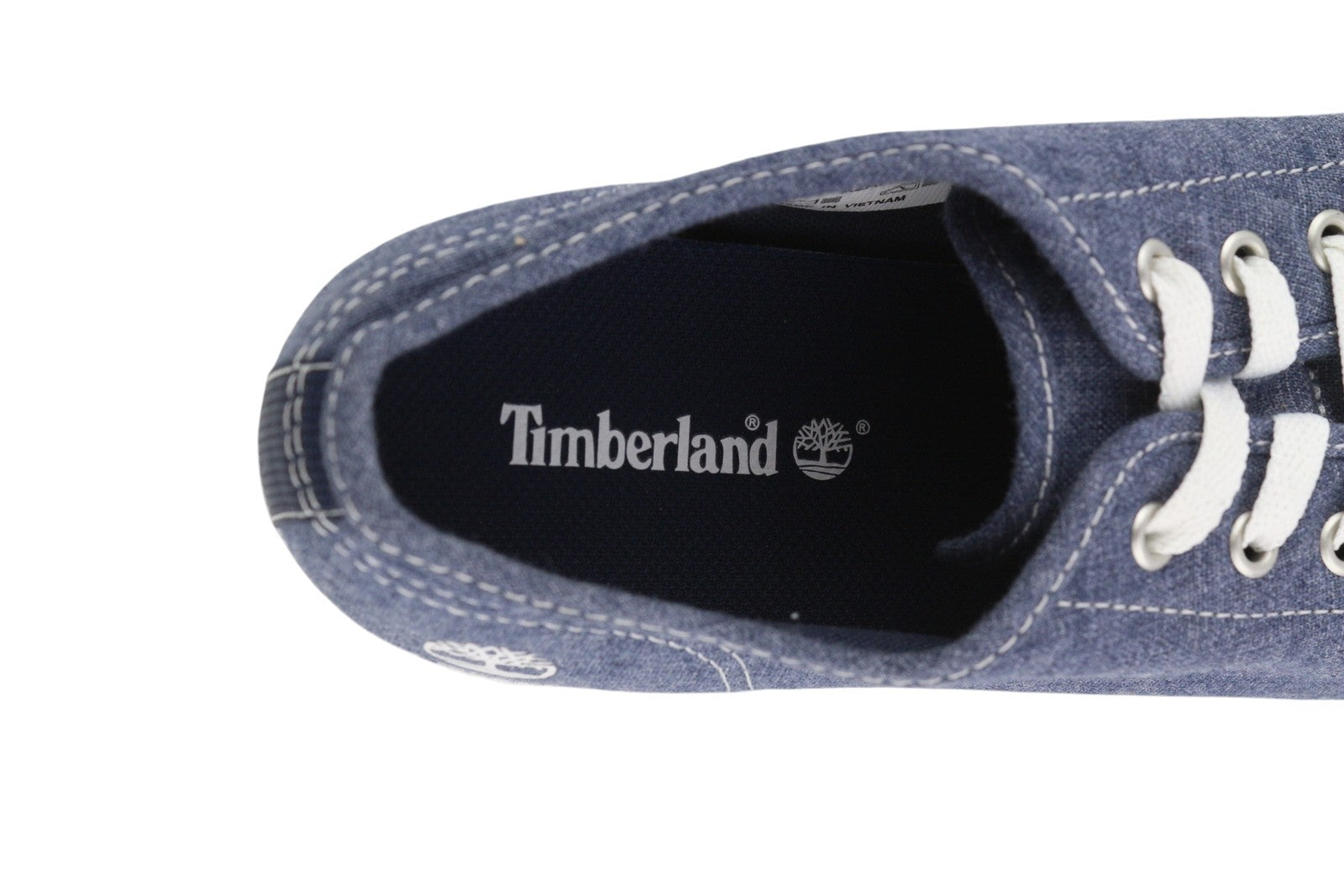 TIMBERLAND A2AFX Women Sneakers EU39/39.5 Blue Denim Look Low Top Laced Trainers