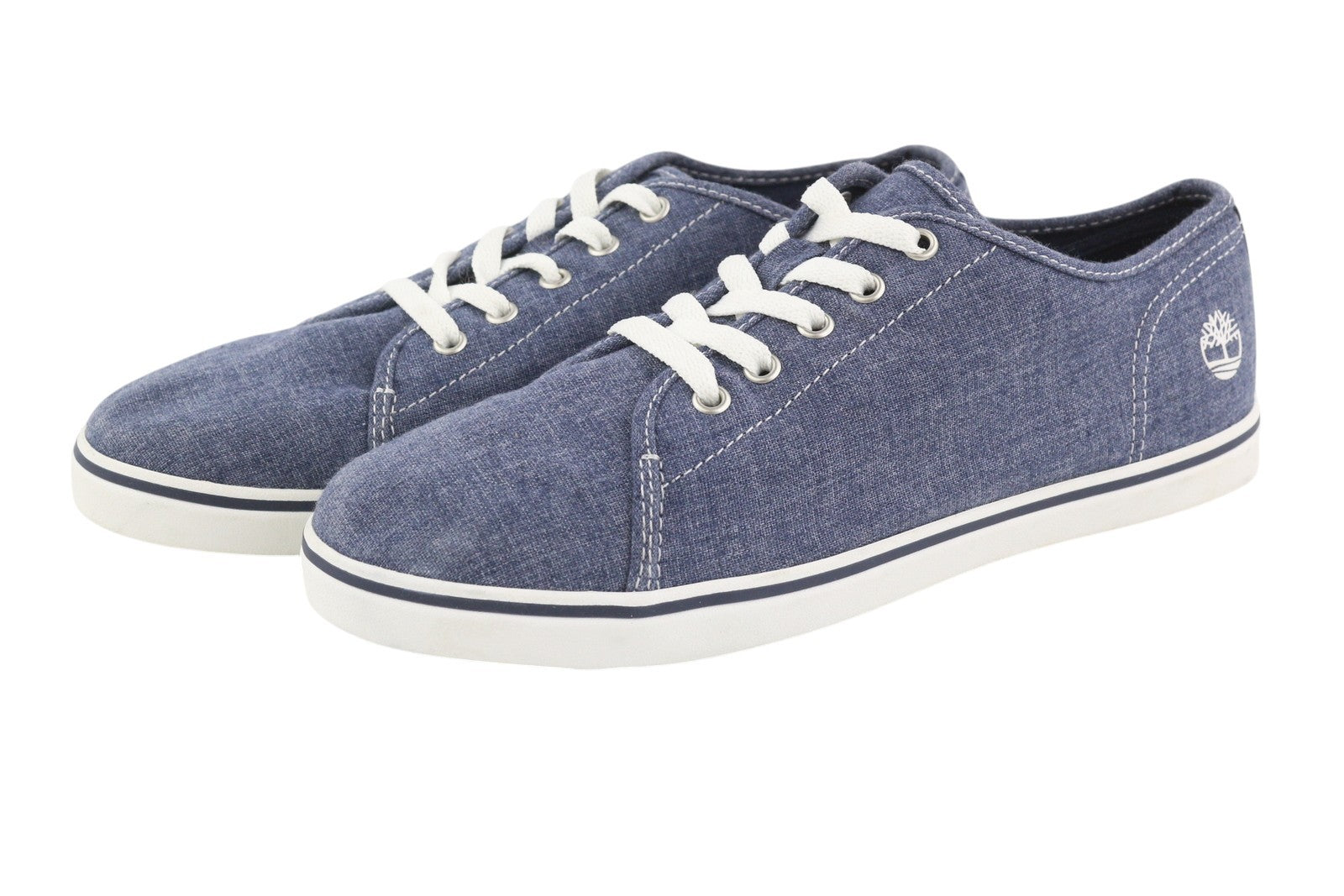 TIMBERLAND A2AFX Women Sneakers EU39/39.5 Blue Denim Look Low Top Laced Trainers