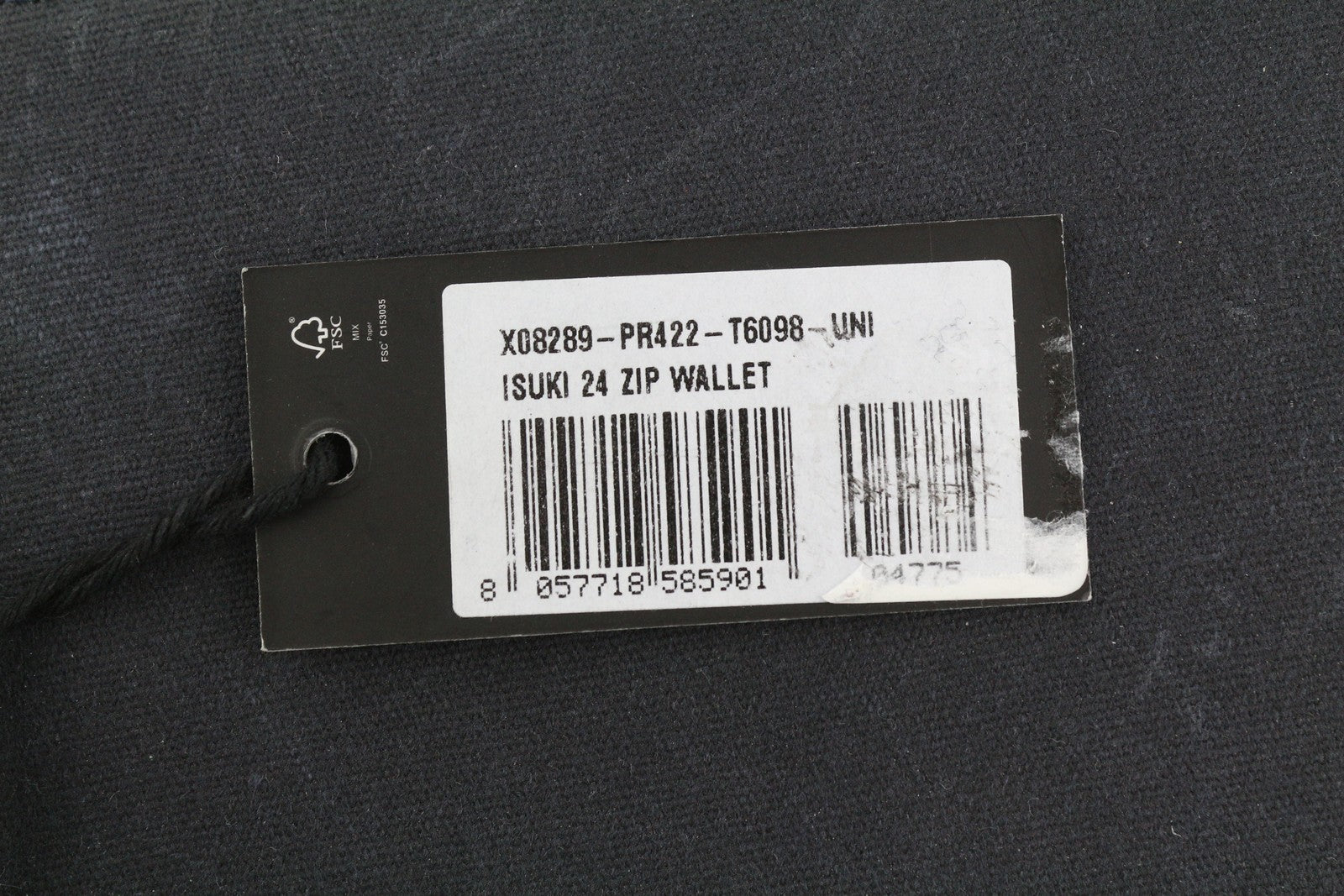 DIESEL Isuki 24 Zip Unisex Wallet ONE SIZE Black Zipper Closure RRP€150