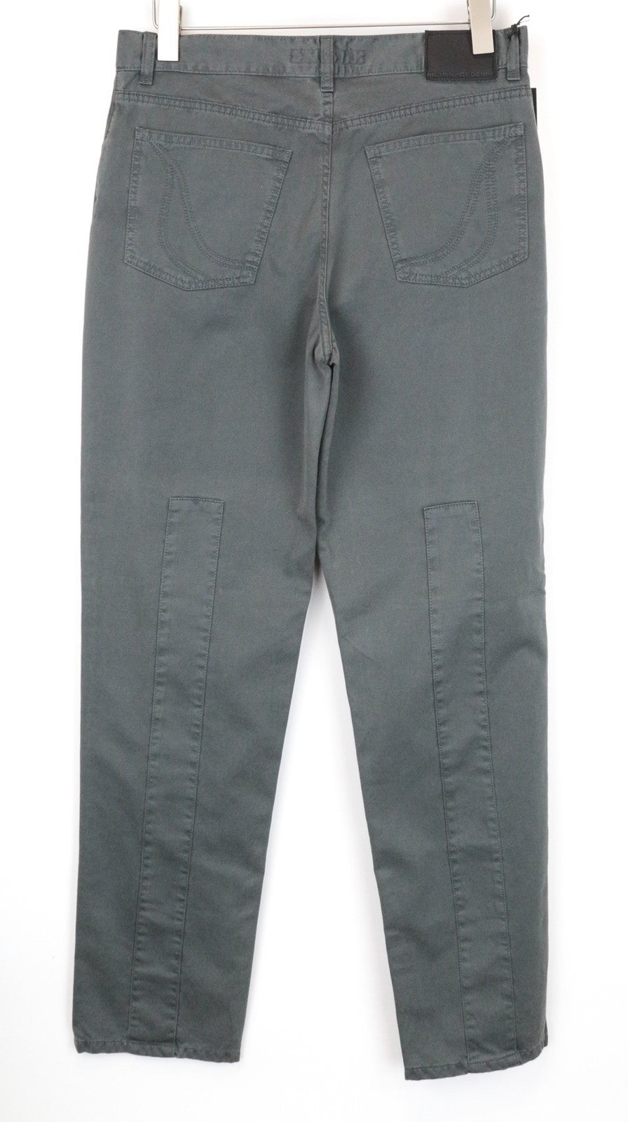 RICHMOND Men's 32 Grey Cotton 5-Pocket Flat Front Casual Pants