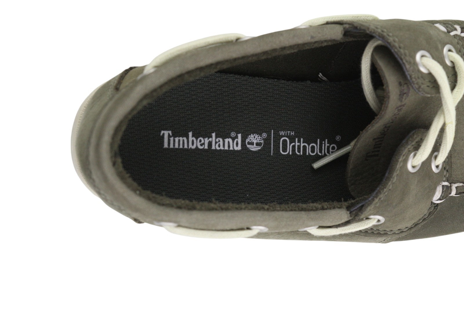 TIMBERLAND A1P1M Men Shoes EU41.5/42 Grey Leather Boat Ortholite Non-Marking